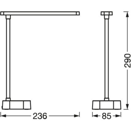 Osram - LED prigušiva stona lampa na dodir PANAN LED/5,2W/5V 1200 mAh CRI 90