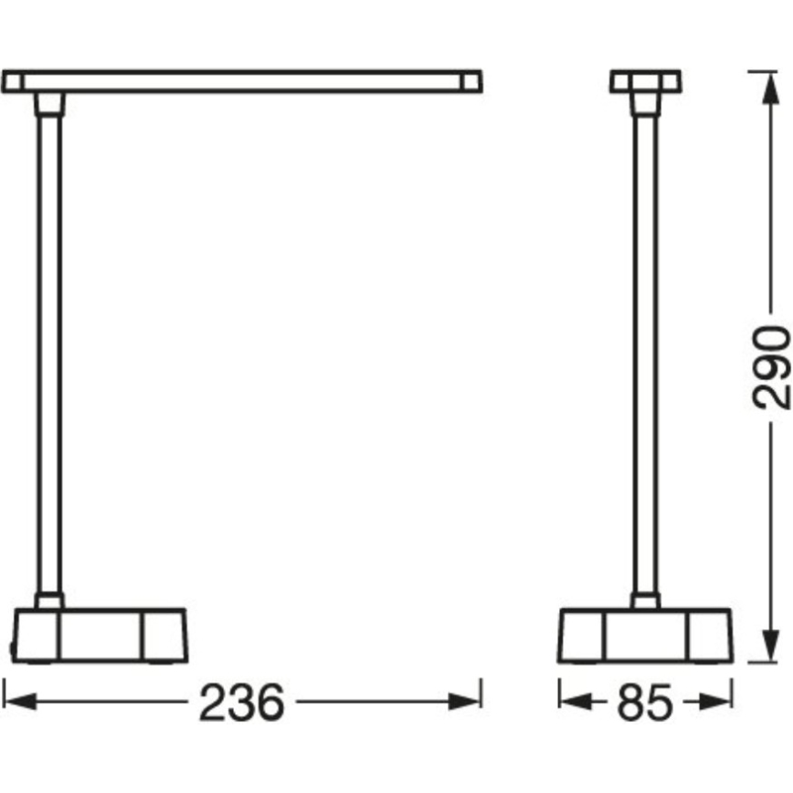 Osram - LED prigušiva stona lampa na dodir PANAN LED/5,2W/5V 1200 mAh CRI 90