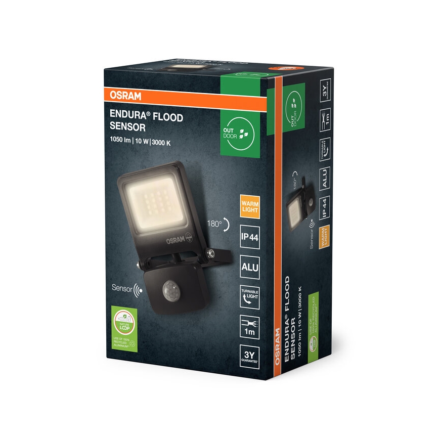 Osram - LED reflektor sa senzorom ENDURA LED/10W/230V 3000K IP44