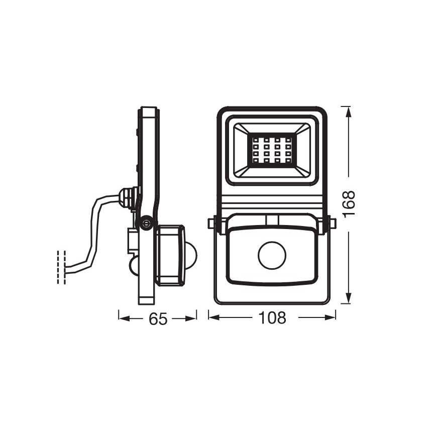 Osram - LED reflektor sa senzorom ENDURA LED/10W/230V 3000K IP44