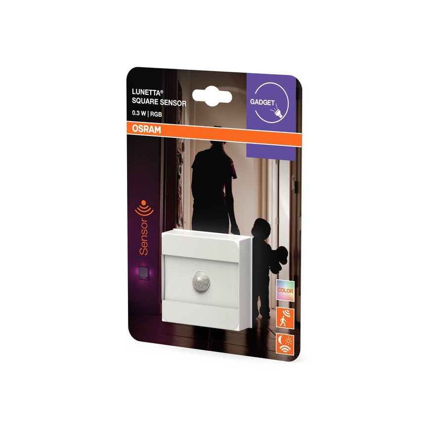 Osram - LED RGB orijentaciono svetlo za utičnicu sa senzorom LUNETTA LED/0,3W/230V