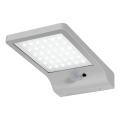 Osram - LED solarno zidno svetlo sa senzorom DOORLED LED/3W/3,3V 2000 mAh IP44 srebrna