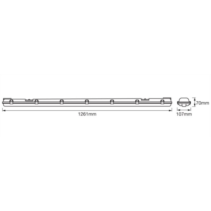 Osram - LED tehnička fluorescentna svetiljka SUBMARINE 2xG13/15W/230V IP65
