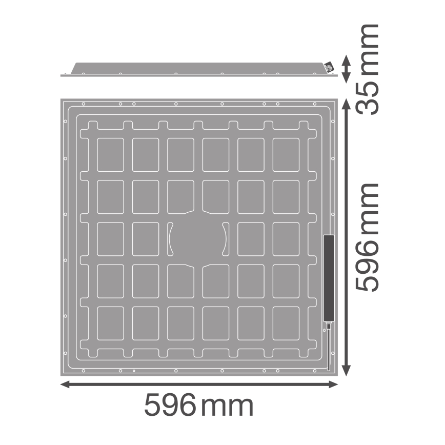 Osram - LED panel za spušteni plafon ESSENTIAL LED/36W/230V 6500K 59,6x59,6 cm bela