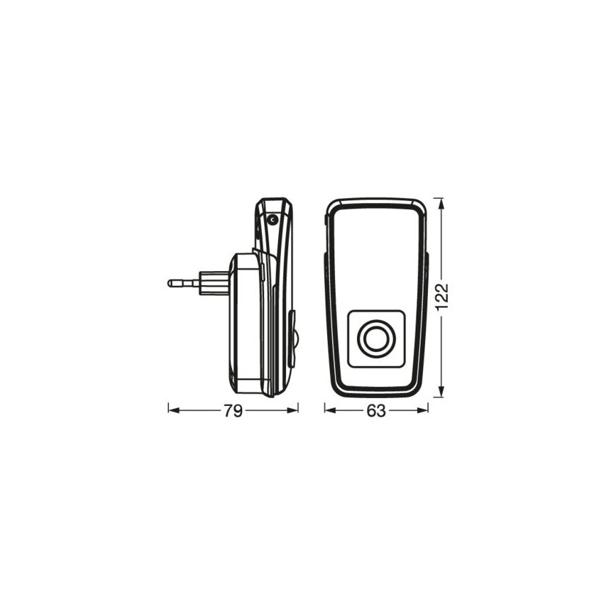 Osram - LUNETTA LED orijentaciono svetlo za utičnicu sa senzorom, 2W/230V