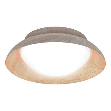 Osram - Plafonsko svetlo ORBIS MILAN 2xE27/10W/230V, prečnik 30,5 cm, dekor drveta