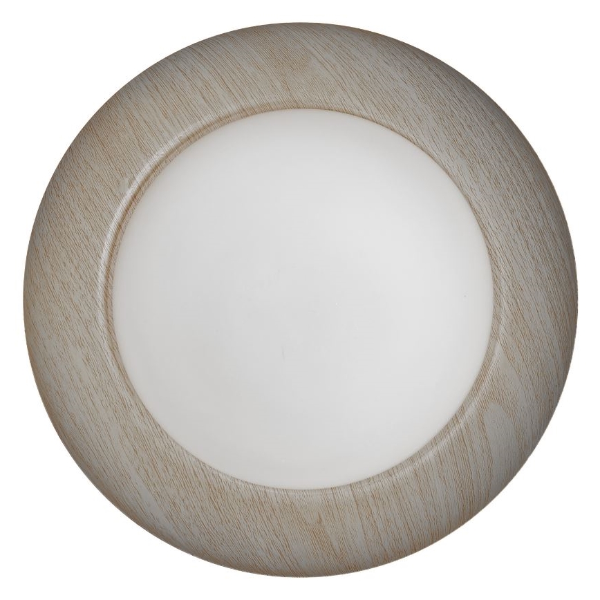 Osram - Plafonsko svetlo ORBIS MILAN 2xE27/10W/230V, prečnik 30,5 cm, dekor drveta