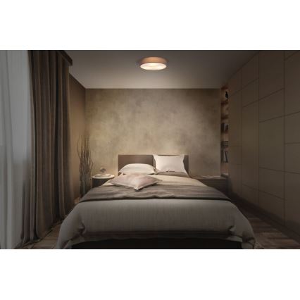 Osram - Plafonsko svetlo ORBIS PARIS 2xE27/25W/230V, prečnik 40 cm, braon