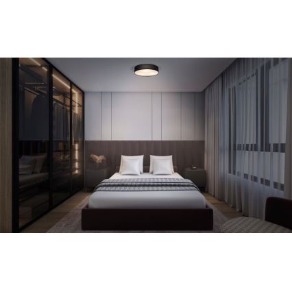 Osram - Plafonsko svetlo ORBIS PARIS 2xE27/25W/230V, prečnik 40 cm, crno