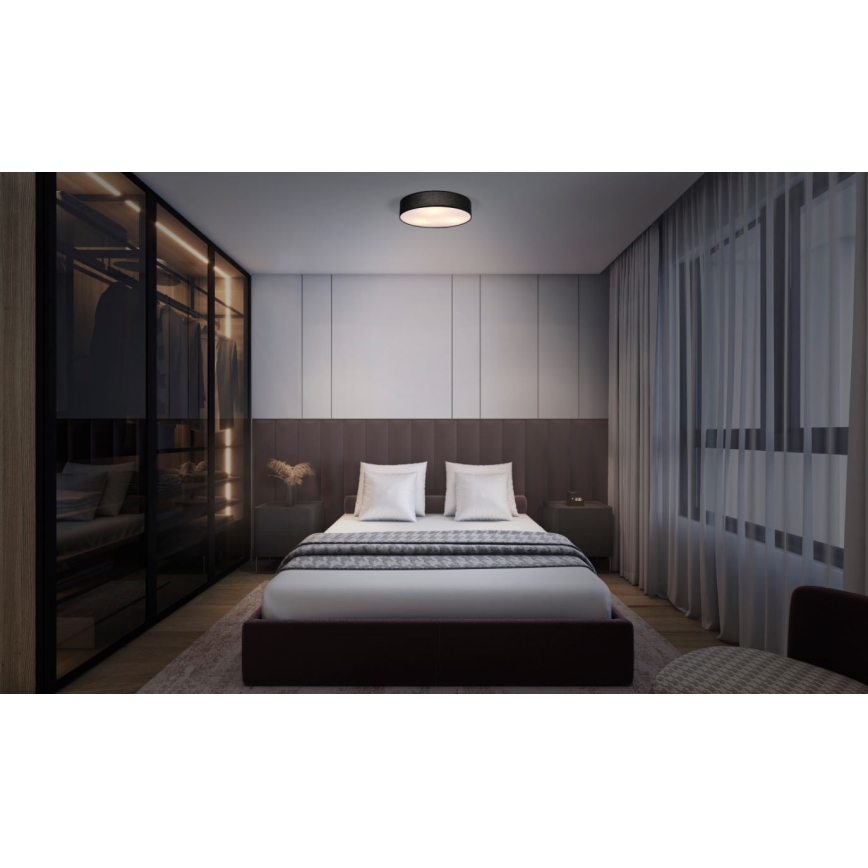 Osram - Plafonsko svetlo ORBIS PARIS 2xE27/25W/230V, prečnik 40 cm, crno