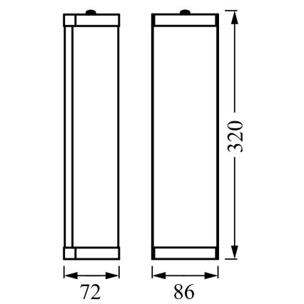 Osram - Kupatilsko zidno svetlo BATHROOM CLASSIC 2xE14/12W/230V IP44 sjajni hrom