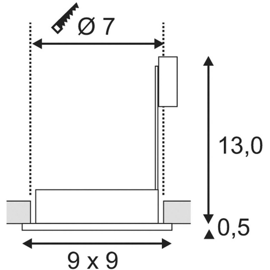 Osvetljenje za kupatilo FGL OUT 1xGU10/35W/230V IP44