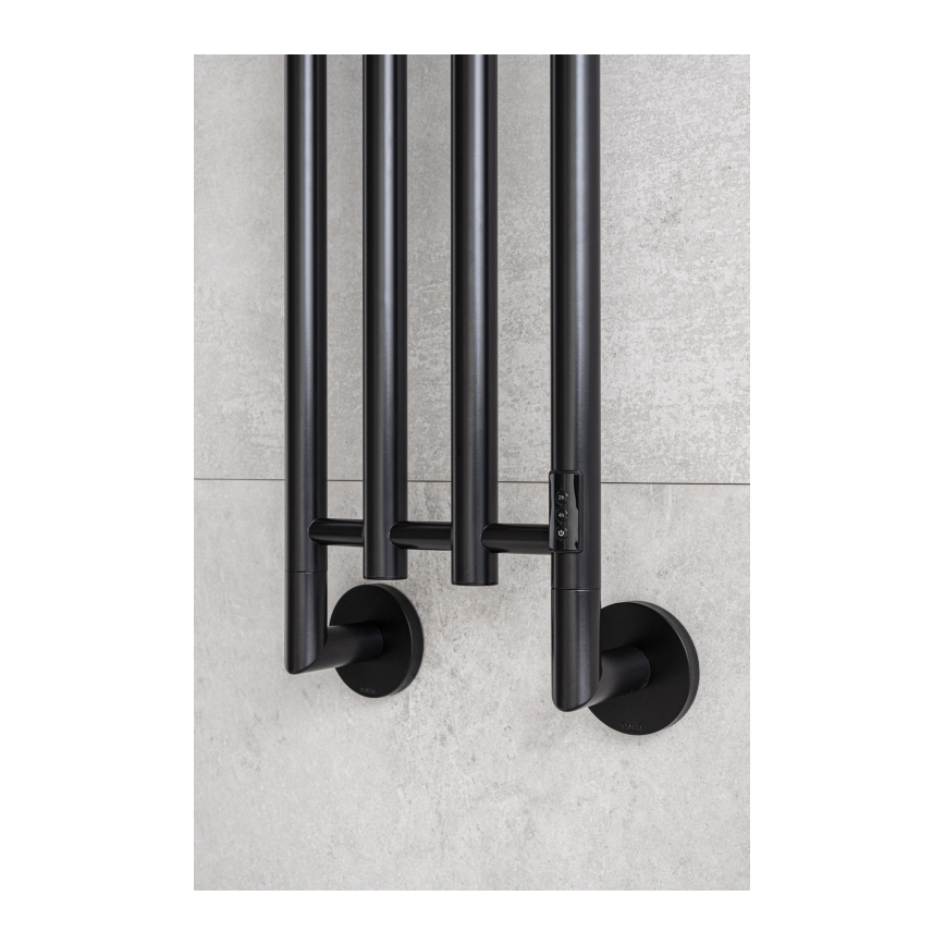 P.M.H. MO1B-R - Električni sušač peškira MONA 93W/230V 153,3 cm IP44 crna