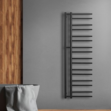 P.M.H. T2B - Peškirni ljestvičasti radijator za kupatilo THEIA 352W 154 cm desni/crni