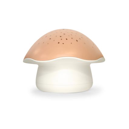 PABOBO - Projektor sa melodijom STAR MUSHROOM 3xAA losos roze