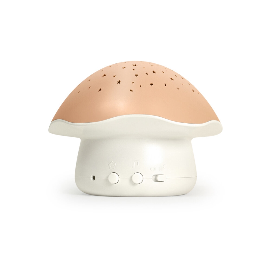 PABOBO - Projektor sa melodijom STAR MUSHROOM 3xAA losos roze