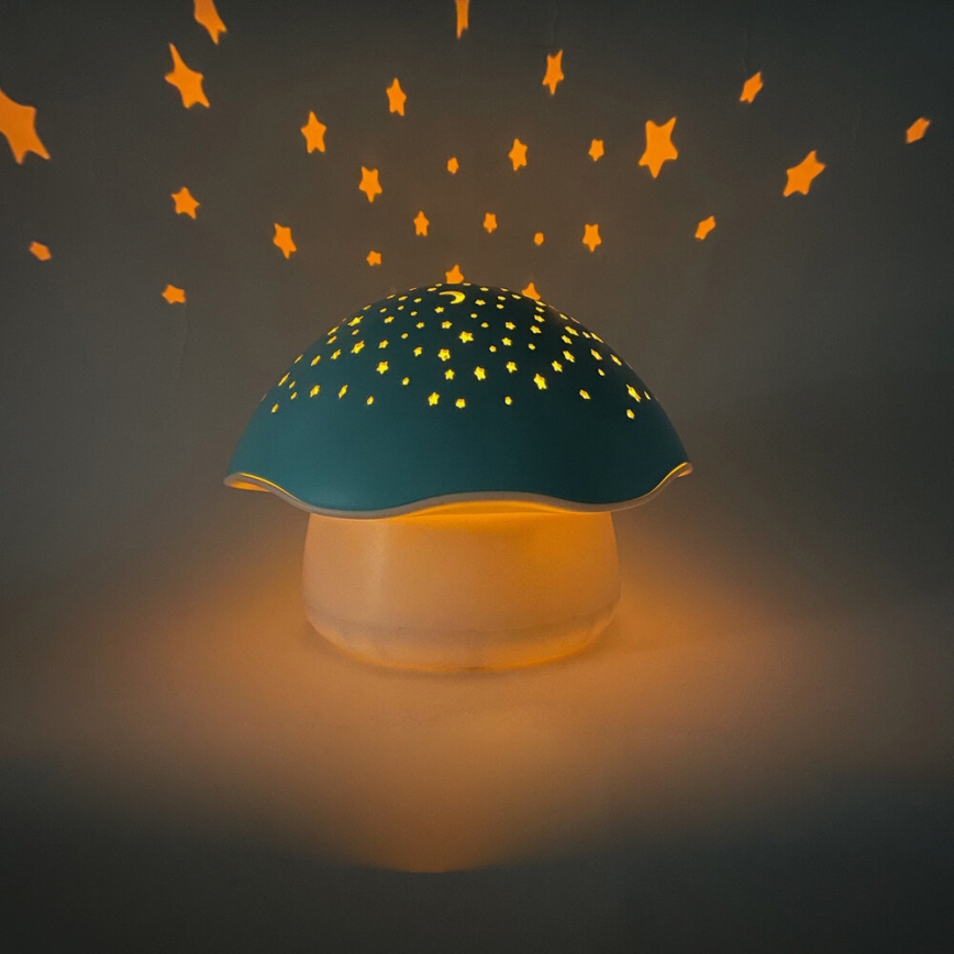 PABOBO - Projektor sa melodijom STAR MUSHROOM 3xAA plava