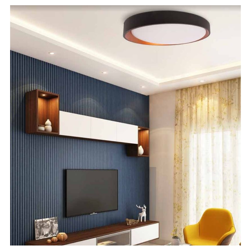 LED Plafonjera ADEL LED/40W/230V ø 50 cm crno