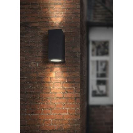 Spoljašnja zidna lampa HUGO 2xGU10/10W/230V IP44