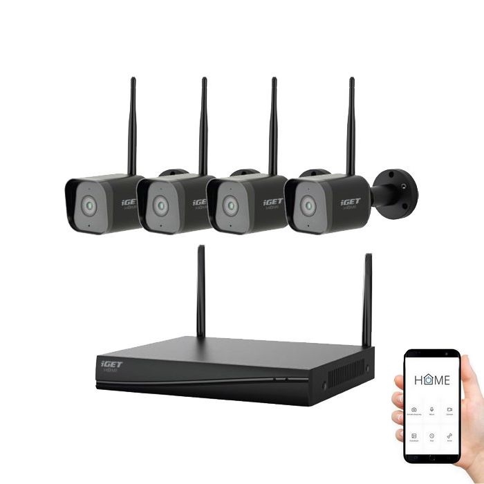 Pametan sastav kamerom + 4x kamerom sa senzorom 2K+ 12V IP65 Wi-Fi