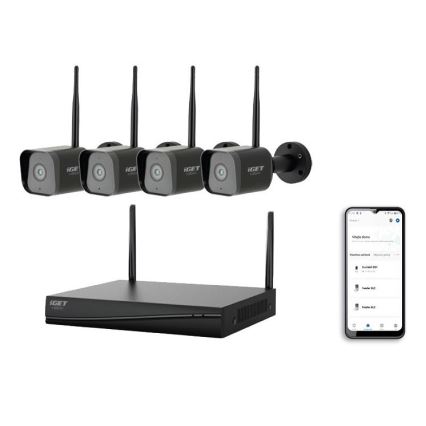 Pametan sastav kamerom + 4x kamerom sa senzorom 2K+ 12V IP65 Wi-Fi