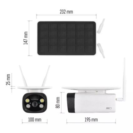 Pametna spoljašnja IP kamera GoSmart 3,5W/5V 8800 mAh IP55