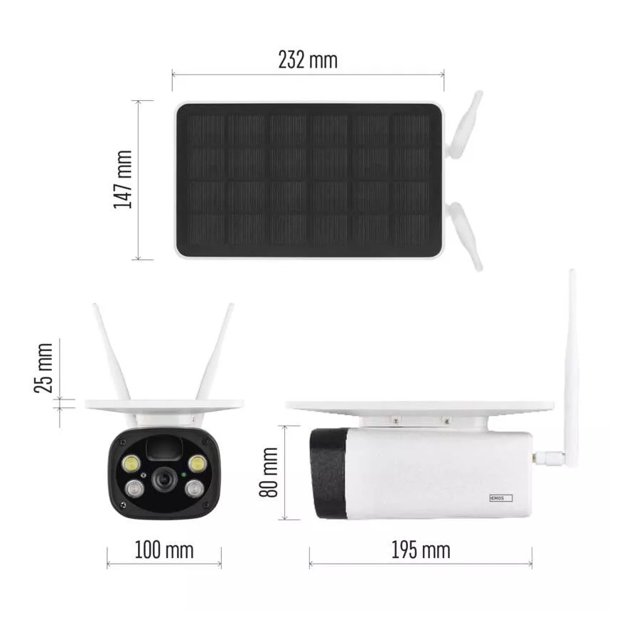 Pametna spoljašnja IP kamera GoSmart 3,5W/5V 8800 mAh IP55