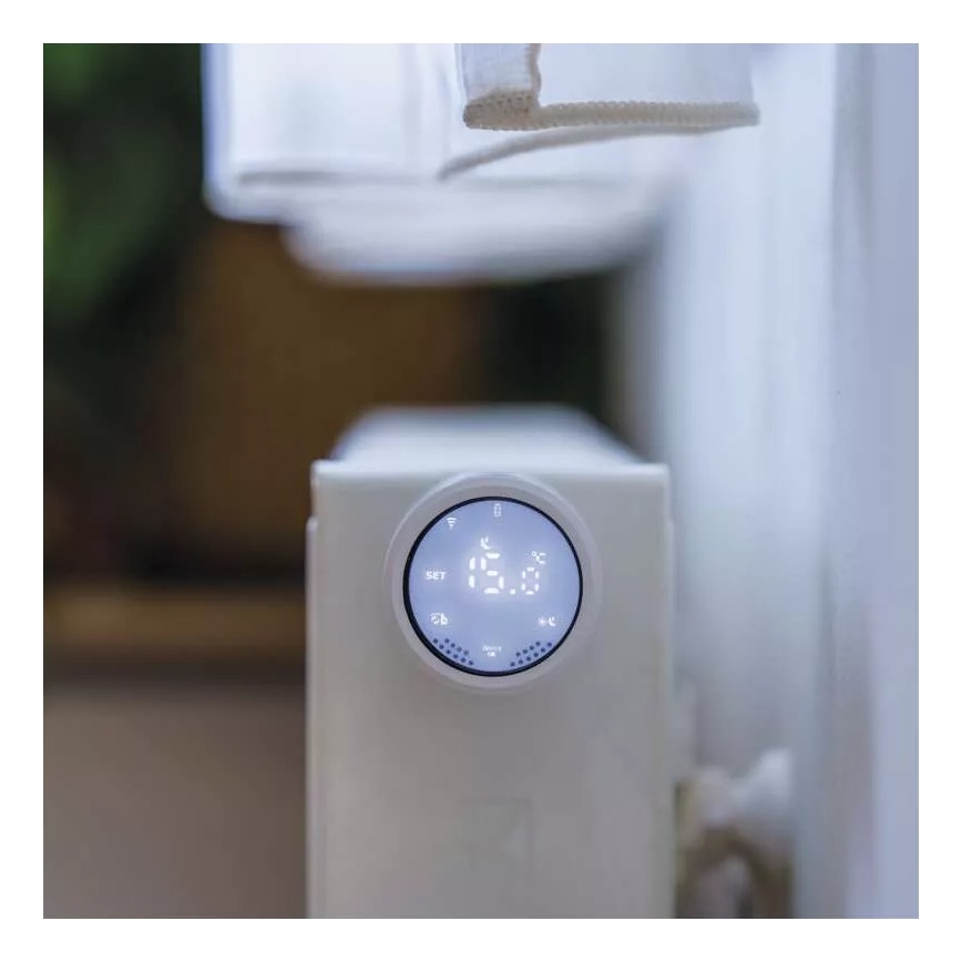 Pametna termostatska glava sa LCD ekranom GoSmart M30x1,5 2xAA/1,5V Tuya