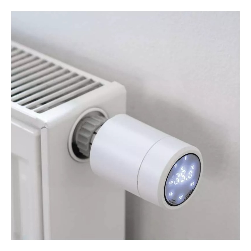 Pametna termostatska glava sa LCD ekranom GoSmart M30x1,5 2xAA/1,5V Tuya