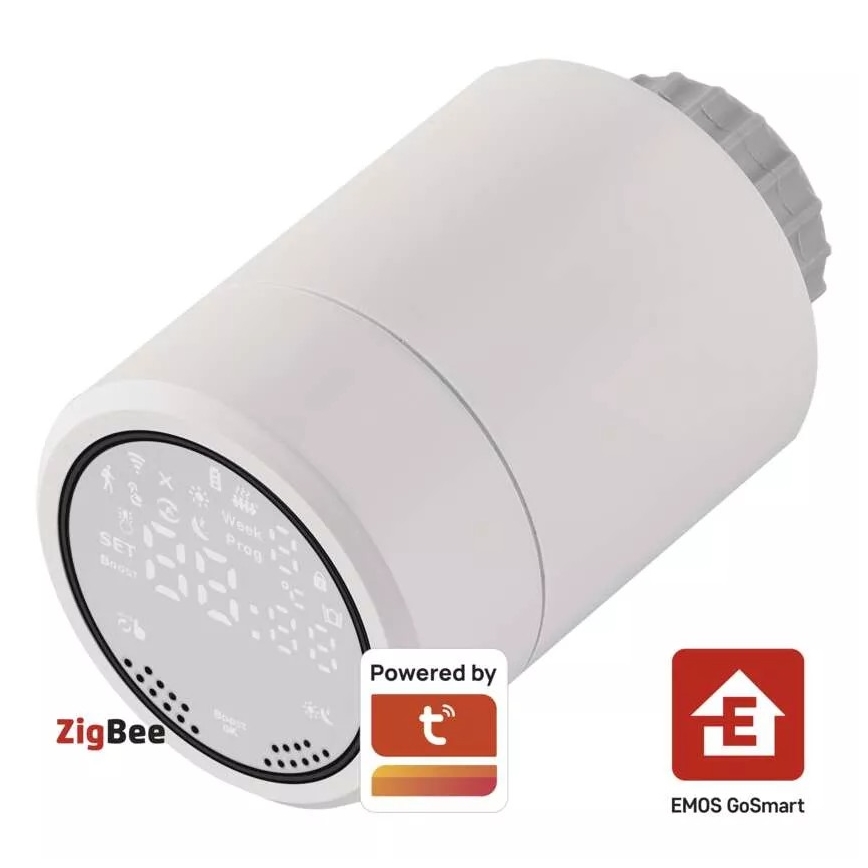 Pametna termostatska glava sa LCD ekranom GoSmart M30x1,5 2xAA/1,5V Tuya