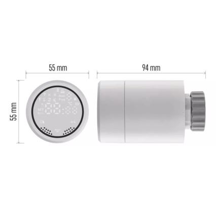 Pametna termostatska glava sa LCD ekranom GoSmart M30x1,5 2xAA/1,5V Tuya