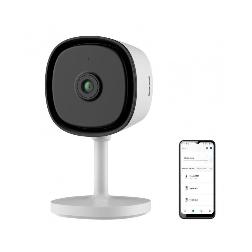 Pametna unutarnja kamerom sa senzorom Full HD 1080p 5V Wi-Fi bela