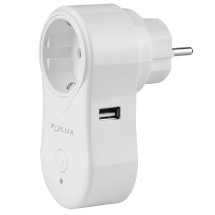 Pametna utičnica SMART 3400W/230V Wi-Fi Tuya + USB SCHUKO