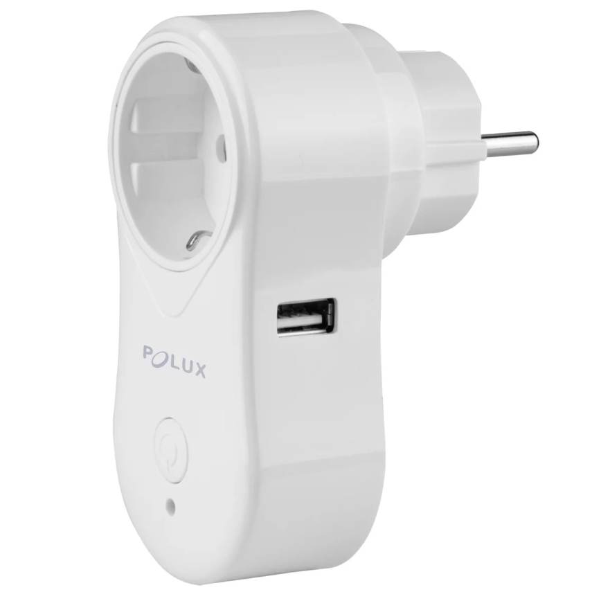 Pametna utičnica SMART 3400W/230V Wi-Fi Tuya + USB SCHUKO
