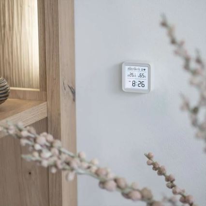 Pametni digitalni termometar GoSmart 3xAAA Tuya bela