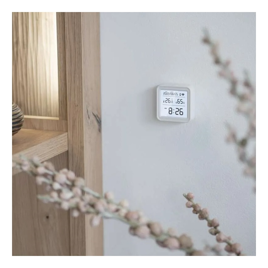 Pametni digitalni termometar GoSmart 3xAAA Tuya bela