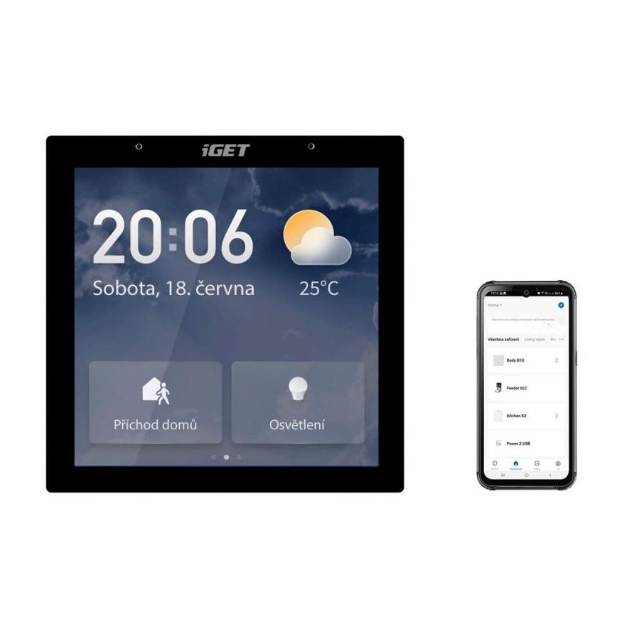 Pametni mrežni prolaz sa dodirnim ekran GW6 Wi-Fi Zigbee Bluetooth