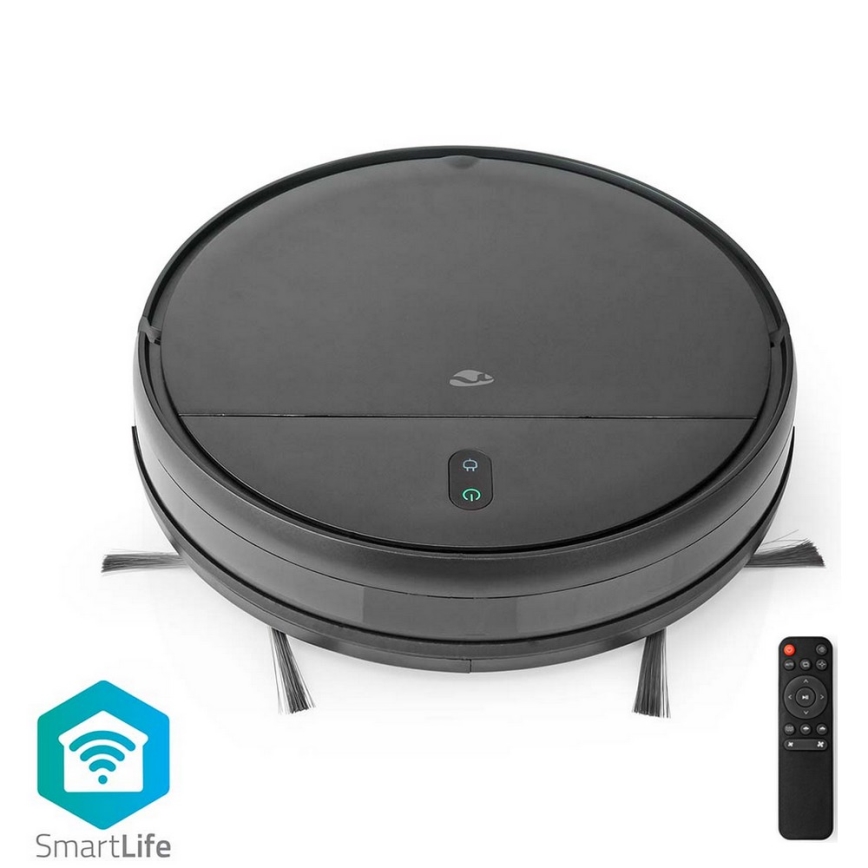 Pametni robotski usisivač sa mopom 28W/2500 mAh Wi-Fi crno + Daljinski upravljač