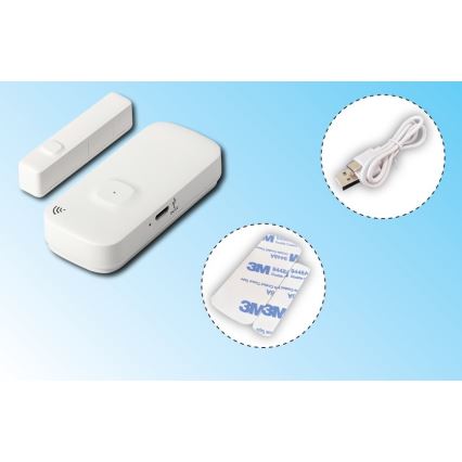Pametni senzor za vrata i prozore 3,7V 500 mAh Wi-Fi Tuya