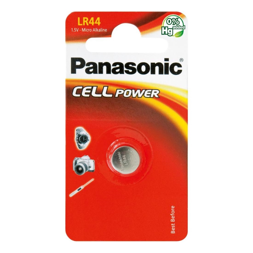 Panasonic - 1 kom Alkalna dugmasta baterija LR44 1,5V 120 mAh