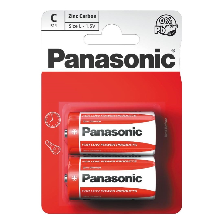 Panasonic - 2 kom Cink-ugljenikova baterija C 1,5V