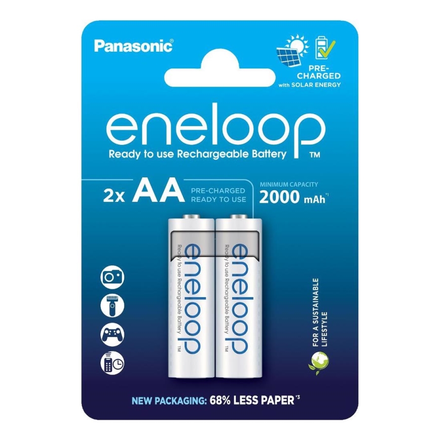 Panasonic - 2 kom Punjiva baterija AA Eneloop 2000 mAh