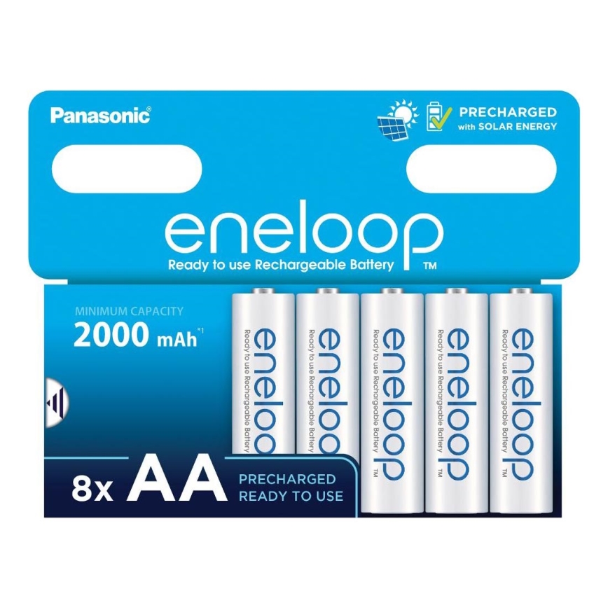 Panasonic - 8 kom Punjiva baterija AA Eneloop 2000 mAh