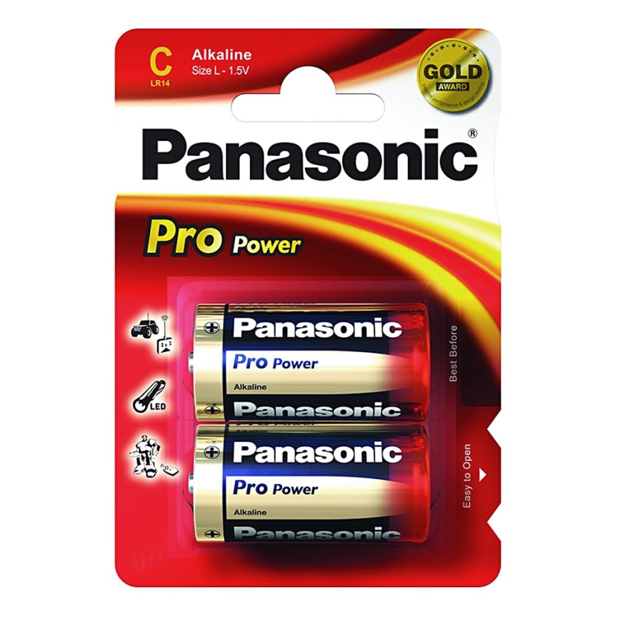 Panasonic LR14 PPG - 2 kmd Alkalne baterije C Pro Power 1,5V