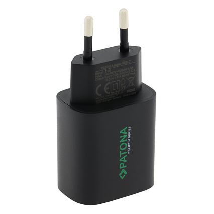 PATONA - Adapter za punjenje USB-C Power delivery 20W/230V crno