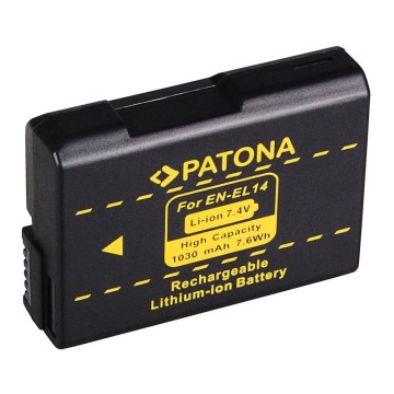 PATONA - Akumulatorska baterija za Nikon EN-EL14, 1030 mAh, Li-Ion