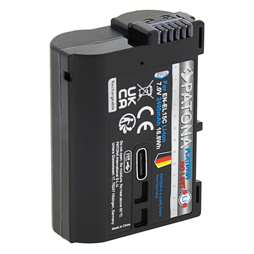 PATONA - Akumulatorska baterija za Nikon EN-EL15C 2600mAh Li-Ion Platinum USB-C
