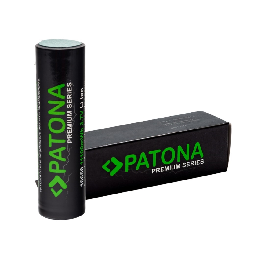 PATONA - Baterija 18650 Li-lon 3000mAh PREMIUM 3,7V sa trakastim izvodima za lemljenje