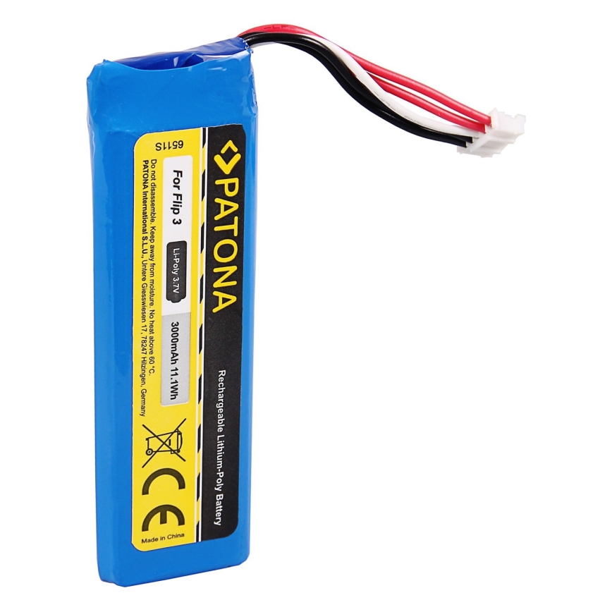 PATONA - Baterija za JBL Flip 3 3000 mAh 3,7 V Li-Polimer
