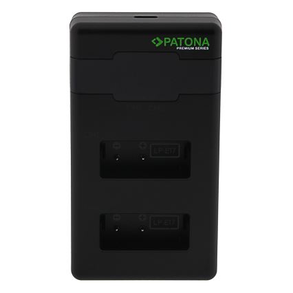 PATONA - Brzi dvostruki punjač za Canon LP-E17 + USB-C kabal 0,6m